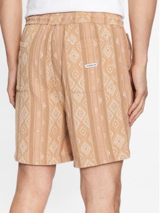Quiksilver Szorty sportowe Taxeryd EQYWS03769 Beżowy Regular Fit