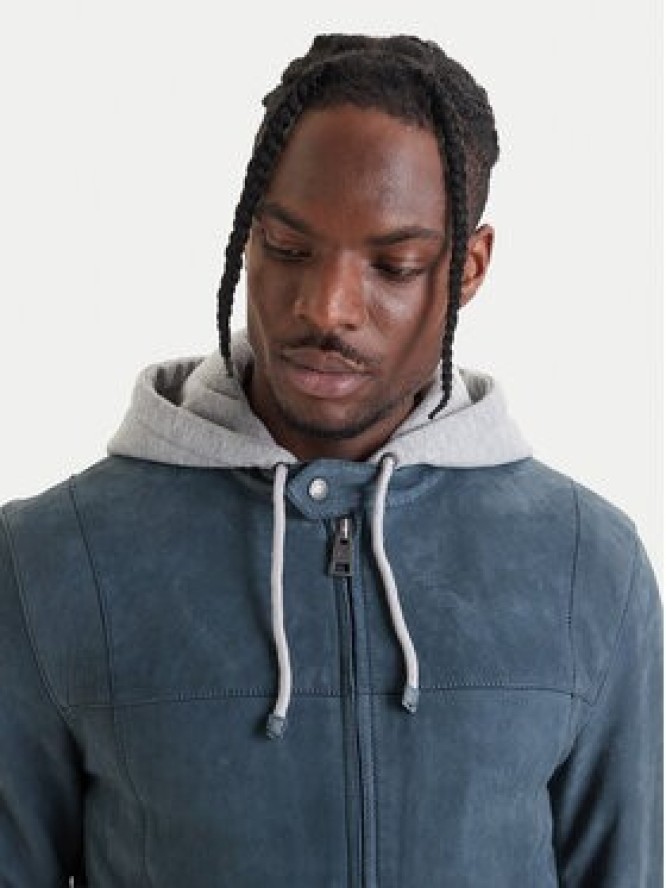 Milestone Kurtka skórzana Rivoli 612205 60785 Niebieski Regular Fit