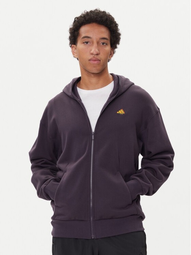 adidas Bluza Fortnite JV7961 Fioletowy Loose Fit