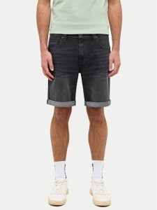 Mustang Szorty jeansowe Washington 1016453 Czarny Straight Fit