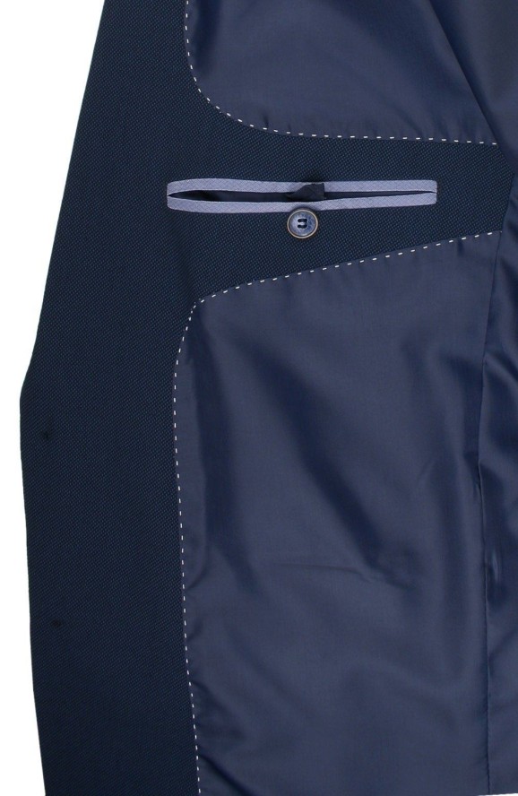 Męski, Taliowany Garnitur (Wesele, Studniówka) - Casino - Granat