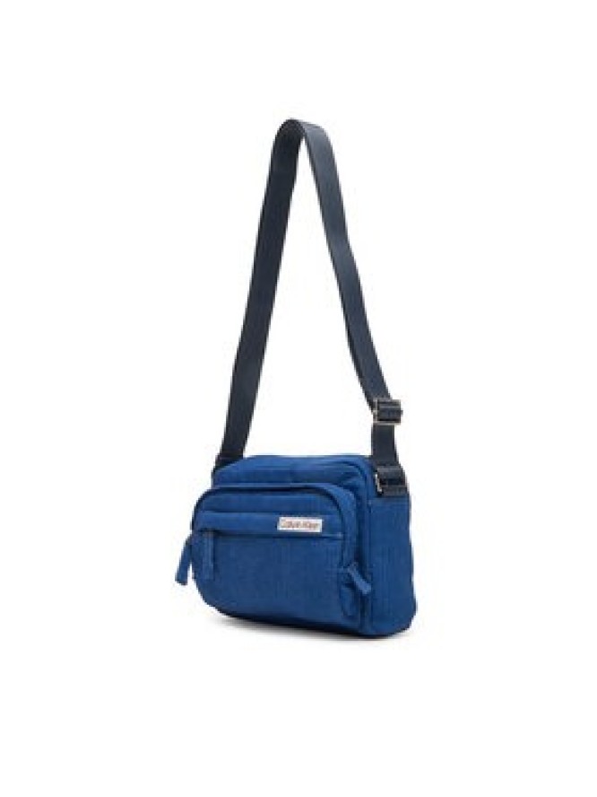 Calvin Klein Saszetka Sleek Denim Utility Camera Bag LV04D3432G Niebieski