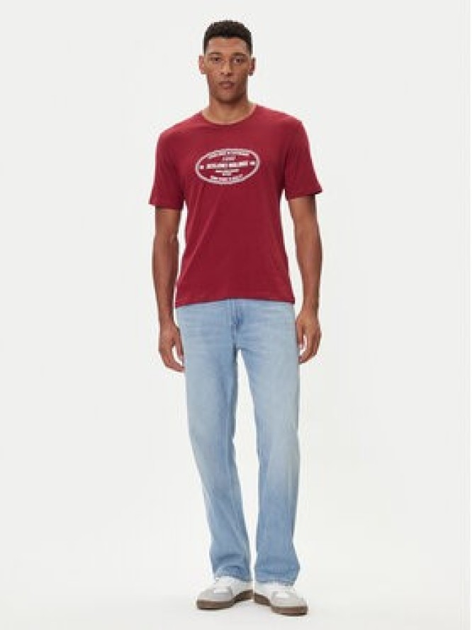 Jack & Jones T-Shirt York 12283800 Czerwony Relaxed Fit