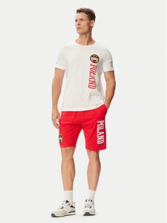Beverly Hills Polo Club T-Shirt F-SS26M-TS0005 POL Biały Regular Fit