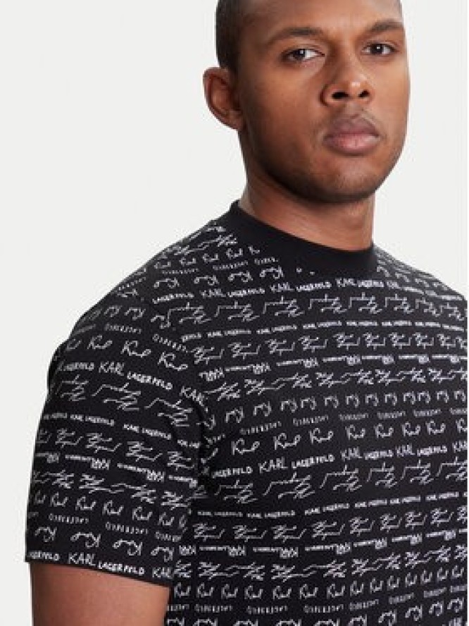 KARL LAGERFELD T-Shirt 755040 553225 Czarny Regular Fit