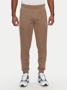 Puma Spodnie dresowe T7 Always On 629588 Brązowy Regular Fit