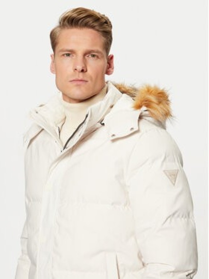 Guess Kurtka puchowa M4BL53 WG7X2 Écru Regular Fit