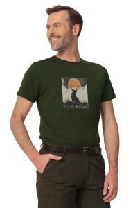 T-shirt myśliwski męski Tagart FNT Deerant Green z nadrukiem