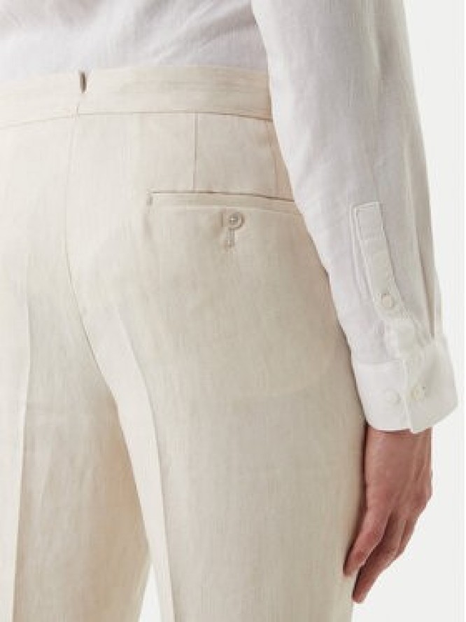 BOSS Spodnie materiałowe H-Perino 50563231 Beżowy Relaxed Fit
