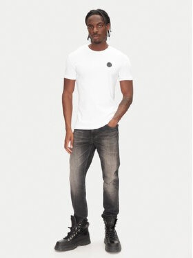 Just Cavalli T-Shirt 78OAHT12 Biały Slim Fit
