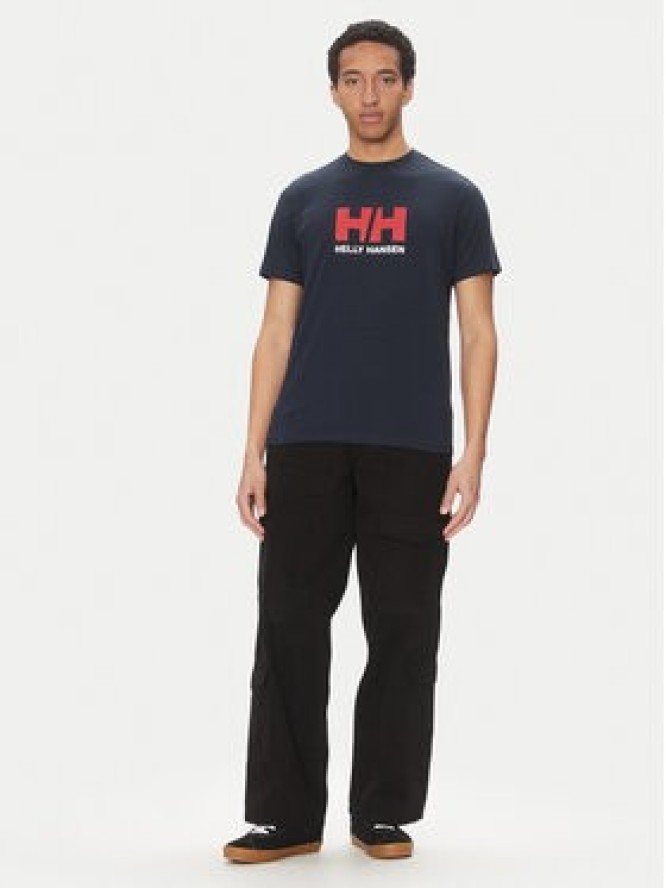 Helly Hansen T-Shirt Logo 54596 Granatowy Regular Fit