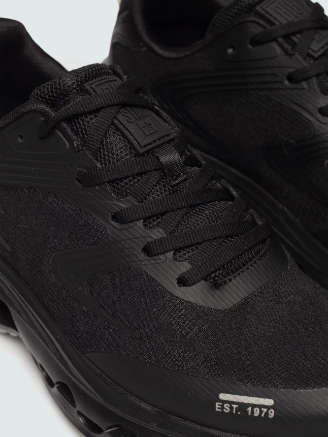 sneakersy męskie czarne rr174022 906