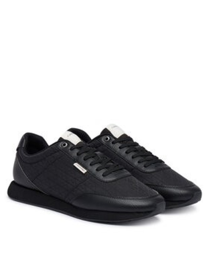 Calvin Klein Sneakersy Retro Runner T Lth Aop Ny HM0HM02213 Czarny