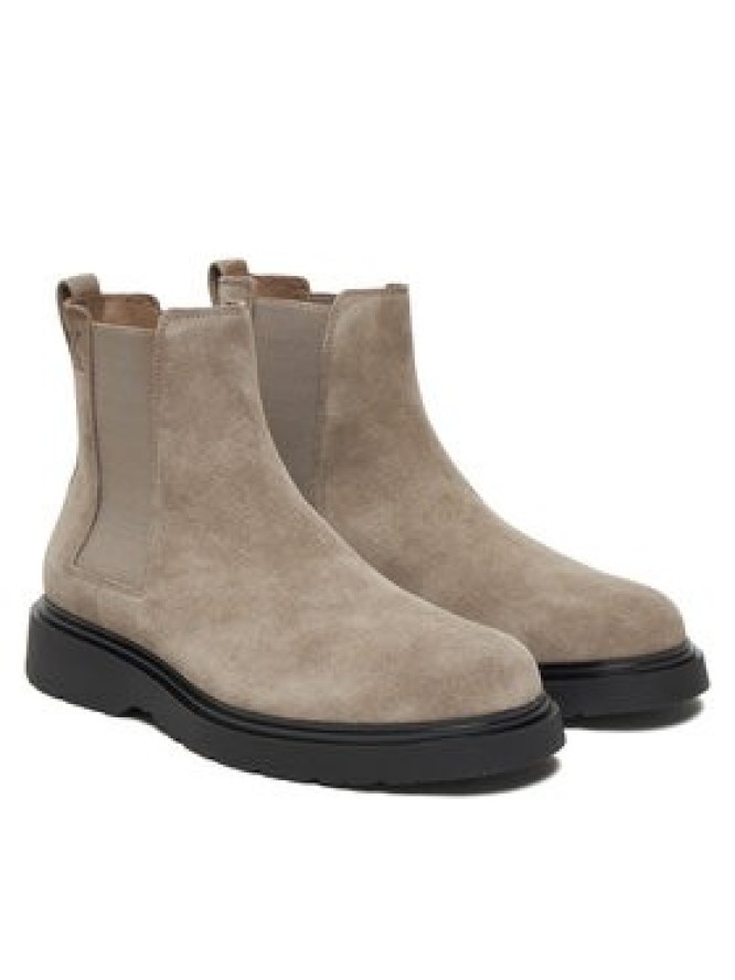Calvin Klein Sztyblety Combat Ess Chelsea Boot Su YM0YM01372 Beżowy