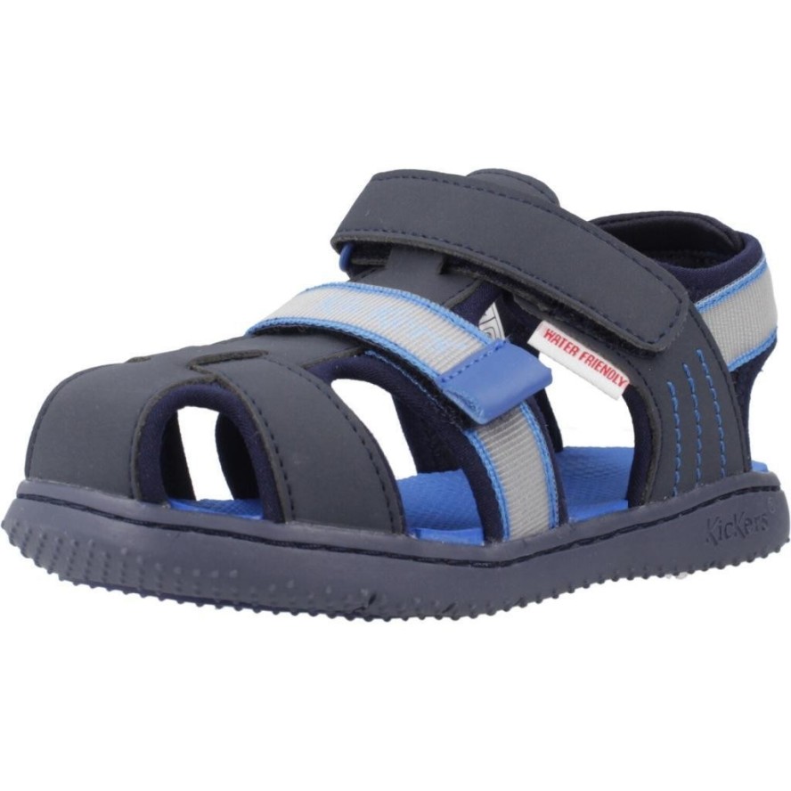 Sandały KICKERS KICKBEACHOU Niebieski