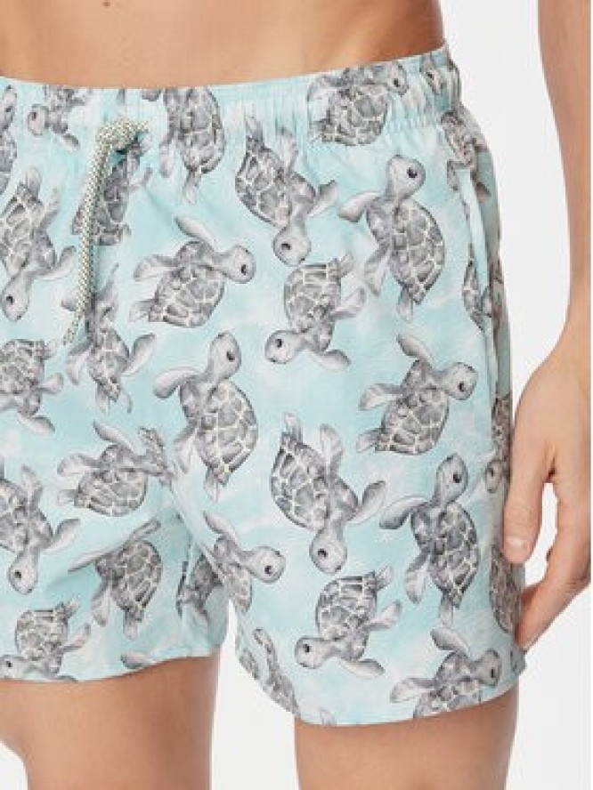 Emporio Armani Szorty kąpielowe EM000583 AF20447 F9045 Niebieski Regular Fit