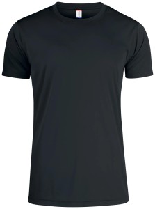 clique Basic Active-T męski T-shirt 100% poliester – black