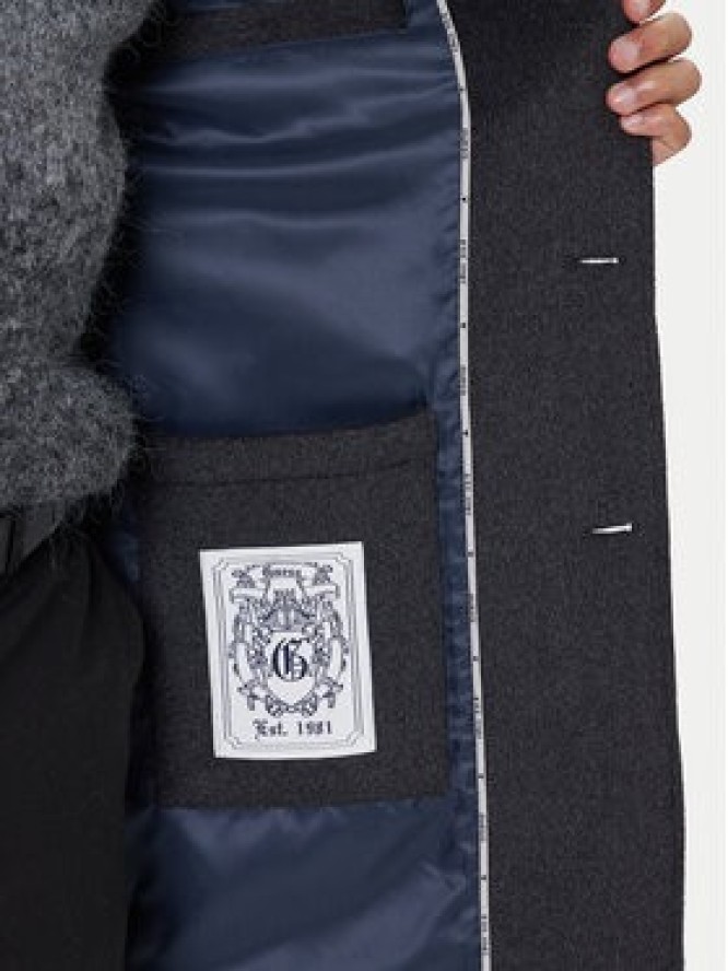 Guess Płaszcz wełniany M4BL3S WGJ82 Szary Slim Fit