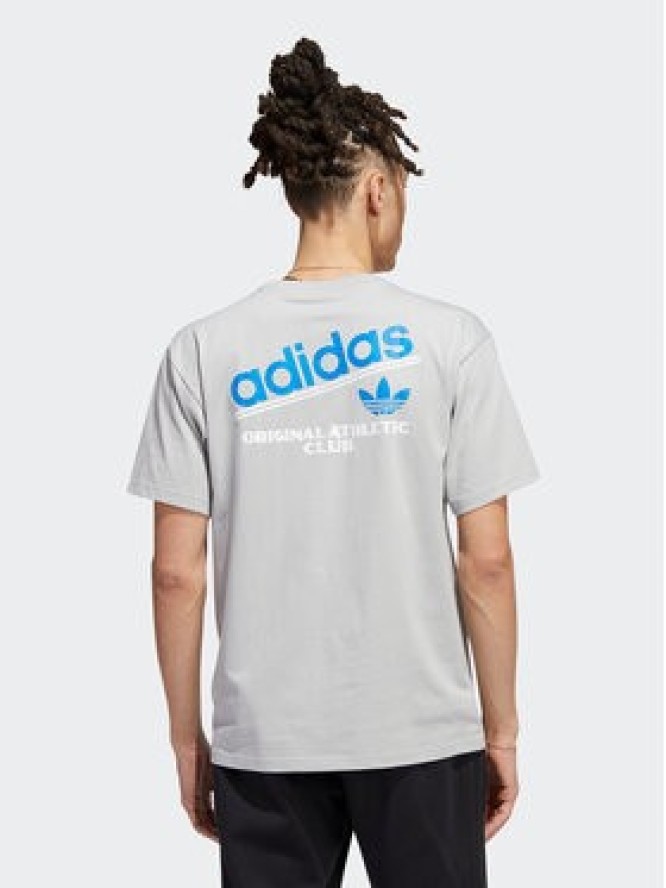 adidas T-Shirt Athletic Club HI2971 Szary Regular Fit