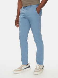 BOSS Chinosy Chino_Slim 50510933 Niebieski Slim Fit