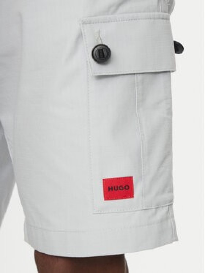 HUGO Szorty materiałowe Garlio 50510594 Szary Regular Fit