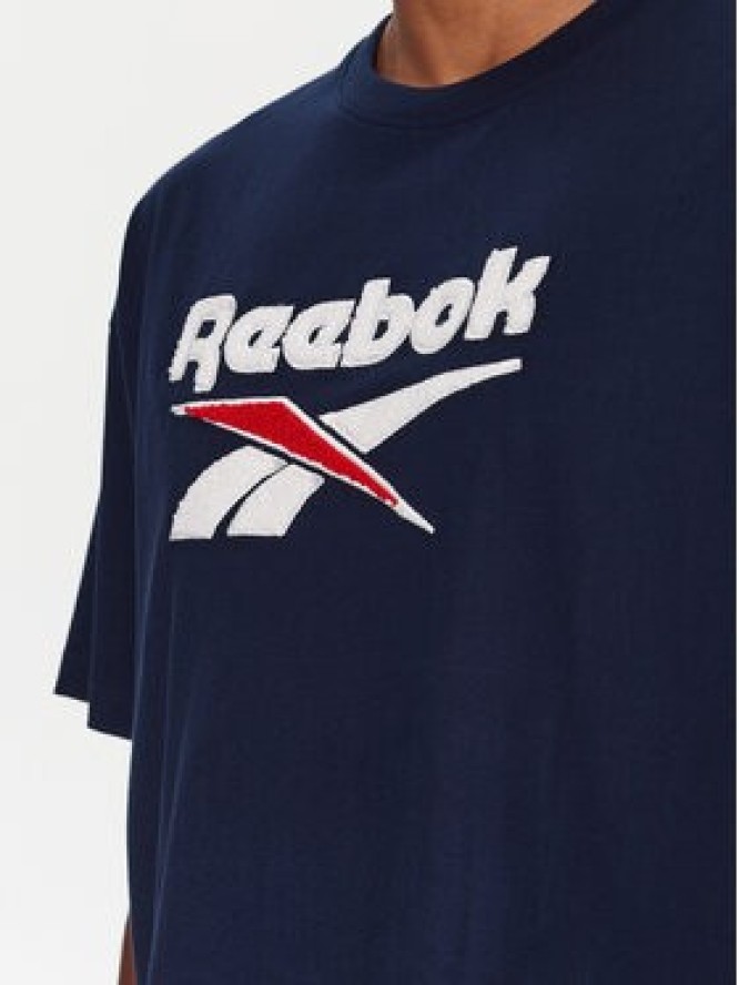 Reebok T-Shirt RK25153CCM Granatowy Regular Fit