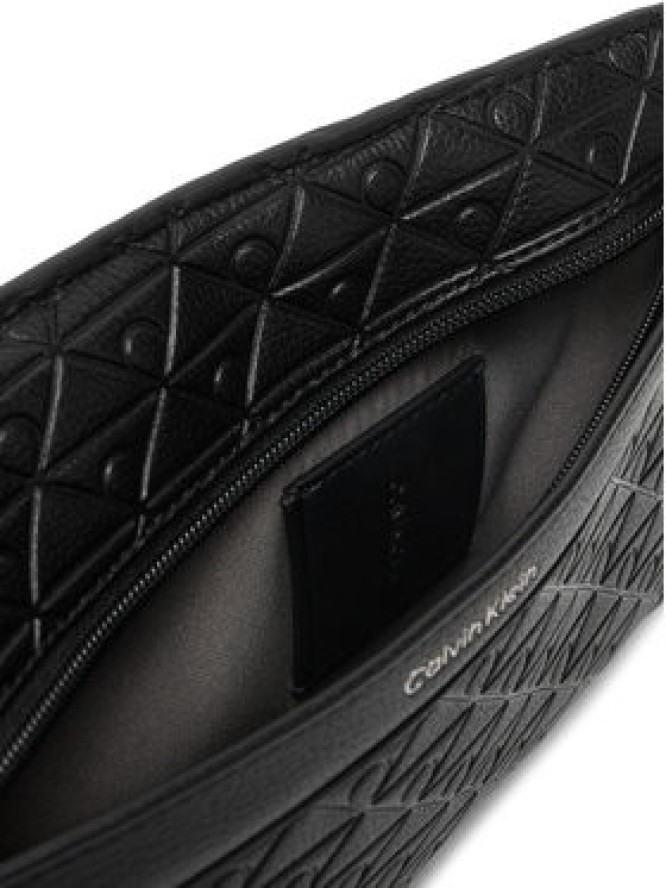 Calvin Klein Saszetka Emblem Aop Emboss Square Sling LV04D3277G Czarny