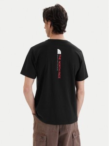 The North Face T-Shirt Vertical NF0A8GV1 Czarny Regular Fit