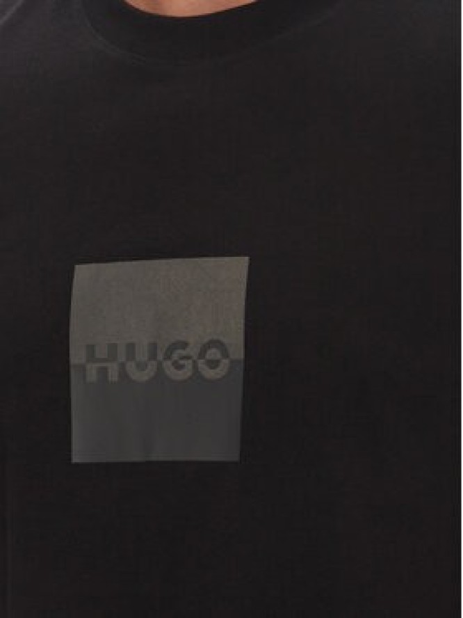 HUGO T-Shirt Dusplit 50542784 Czarny Regular Fit