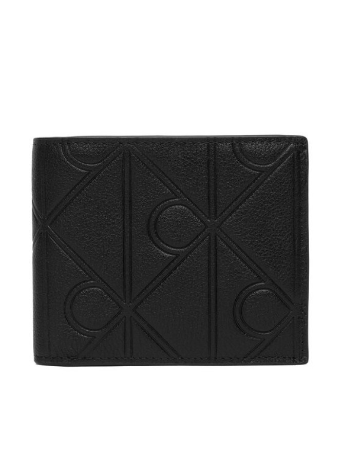 Calvin Klein Portfel Xl Emblem Aop Emboss Ew Billfold LV04D1177G Czarny
