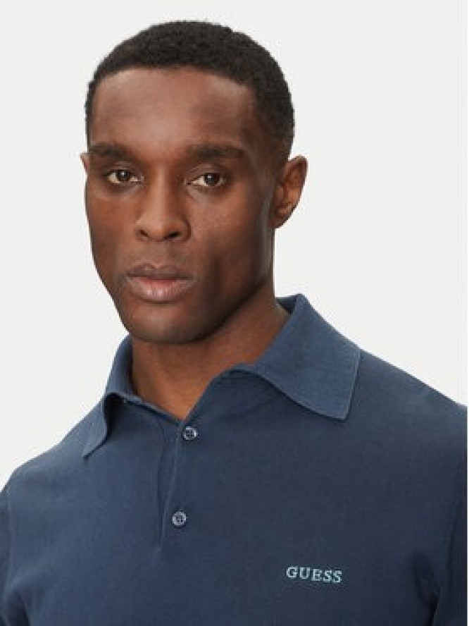 Guess Sweter M4GR07 Z3DN1 Granatowy Regular Fit