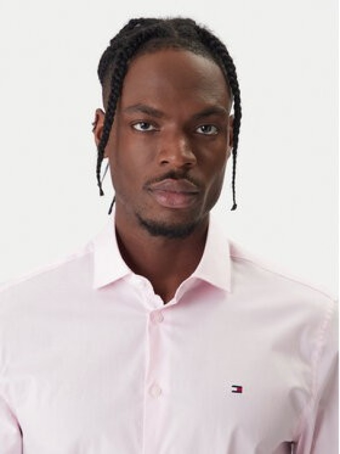 Tommy Hilfiger Koszula MW0MW38347 Różowy Slim Fit