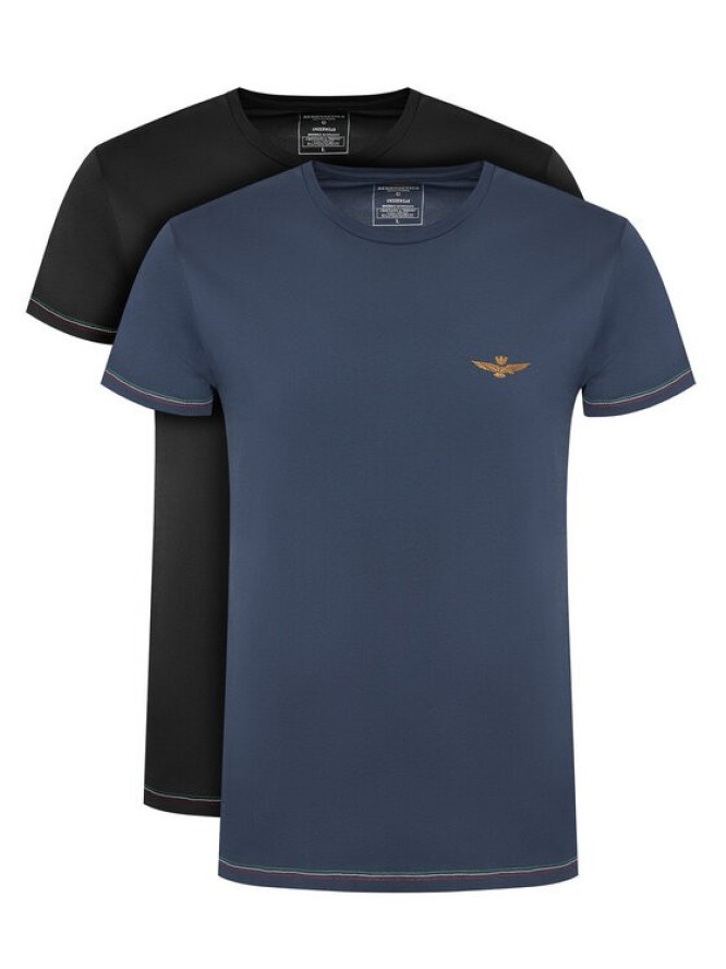 Aeronautica Militare Komplet t-shirtów AM1UTI003B Kolorowy Slim Fit