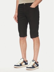 INDICODE Szorty jeansowe Kem 70-172 Czarny Slim Fit