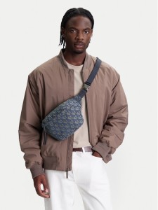 Calvin Klein Jeans Nerka Unstructured Monogram Waistbag LV04G3177G Błękitny