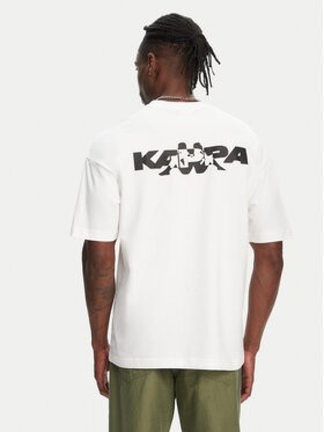 Kappa T-Shirt Nyle 351S5GW Biały Regular Fit