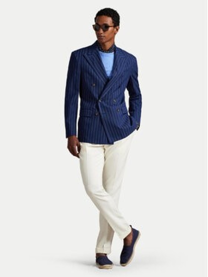 Polo Ralph Lauren T-Shirt 710740727101 Niebieski Custom Slim Fit