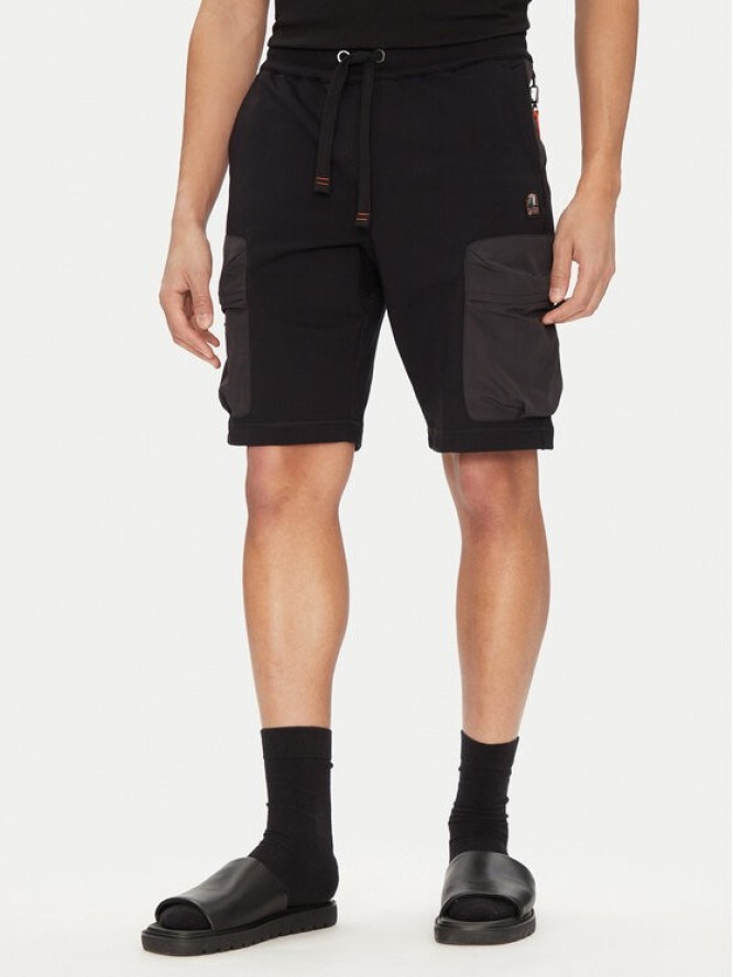 Parajumpers Szorty sportowe Irvine 25SMPMPARE06 Czarny Regular Fit