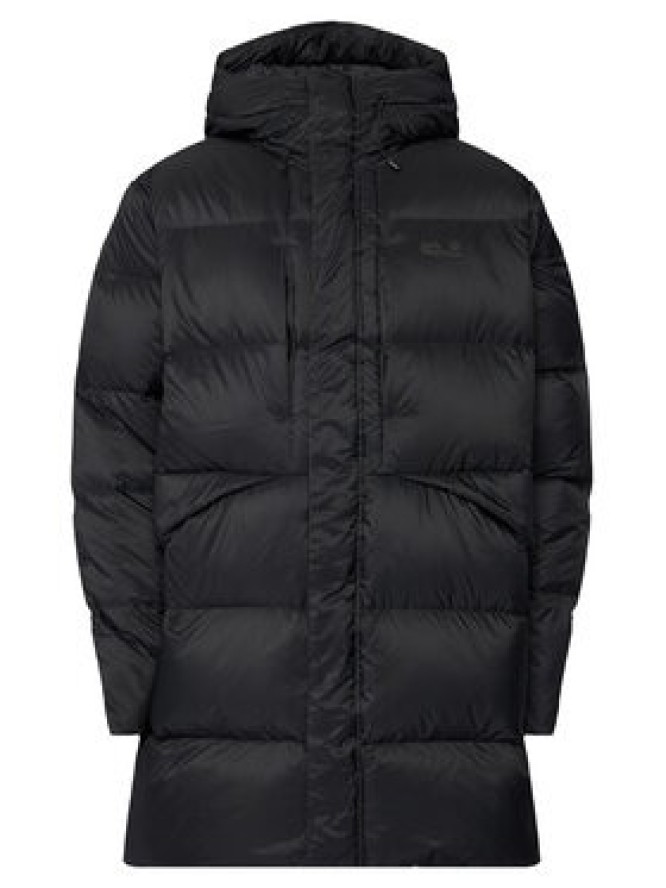 Jack Wolfskin Kurtka puchowa Icy Hill A65049 Czarny Relaxed Fit