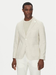 BOSS Marynarka C-Hanry-252 50540742 Écru Slim Fit