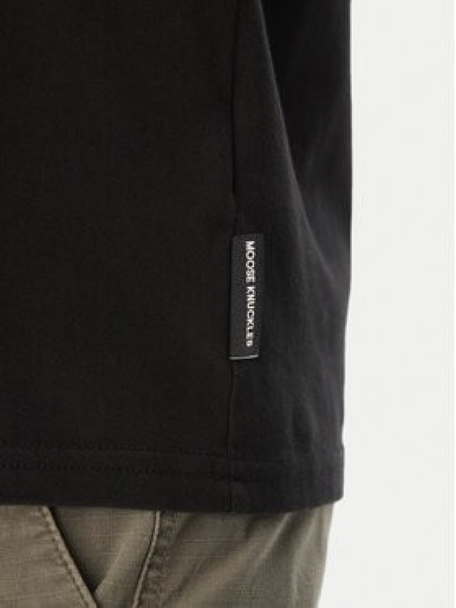 Moose Knuckles T-Shirt Duluth M15MT759 Czarny Regular Fit