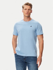 Beverly Hills Polo Club T-Shirt P-SS26M-TS41740 Niebieski Regular Fit