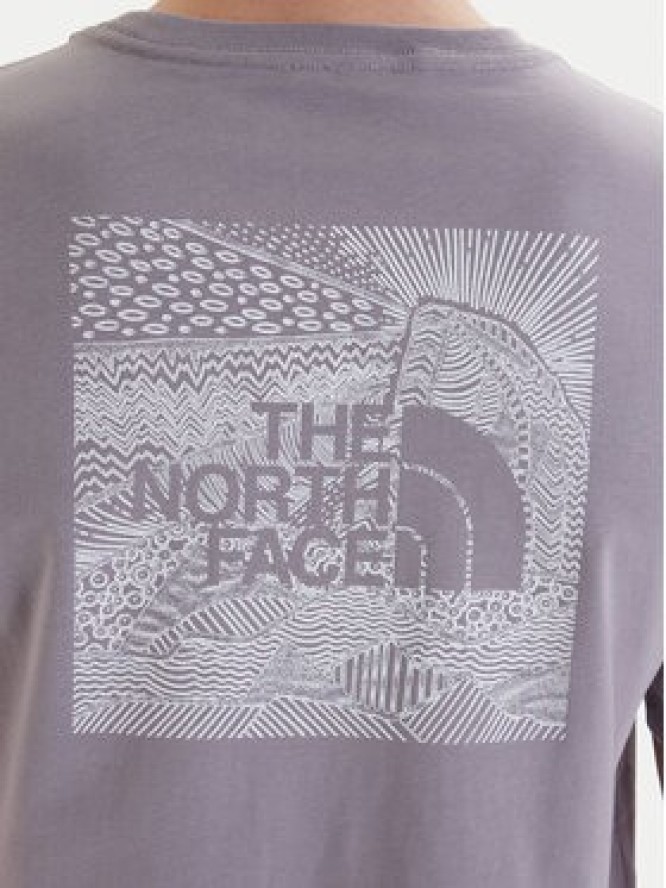 The North Face T-Shirt NSE Box NF0A8GV2 Fioletowy Regular Fit