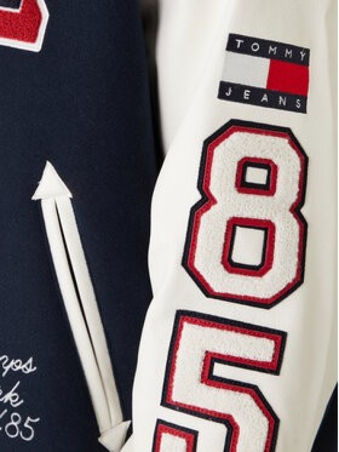 Tommy Jeans Kurtka bomber Varsity DM0DM22729 Granatowy Regular Fit