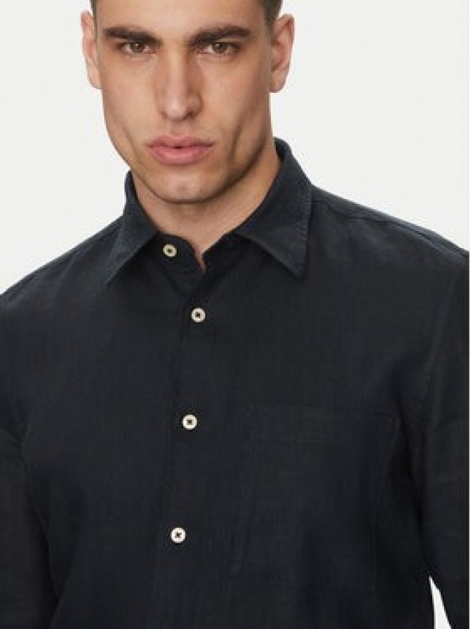 Marc O'Polo Koszula M23 7428 42318 Granatowy Regular Fit