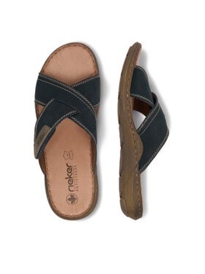 Rieker Klapki CEO-22089-14 Granatowy