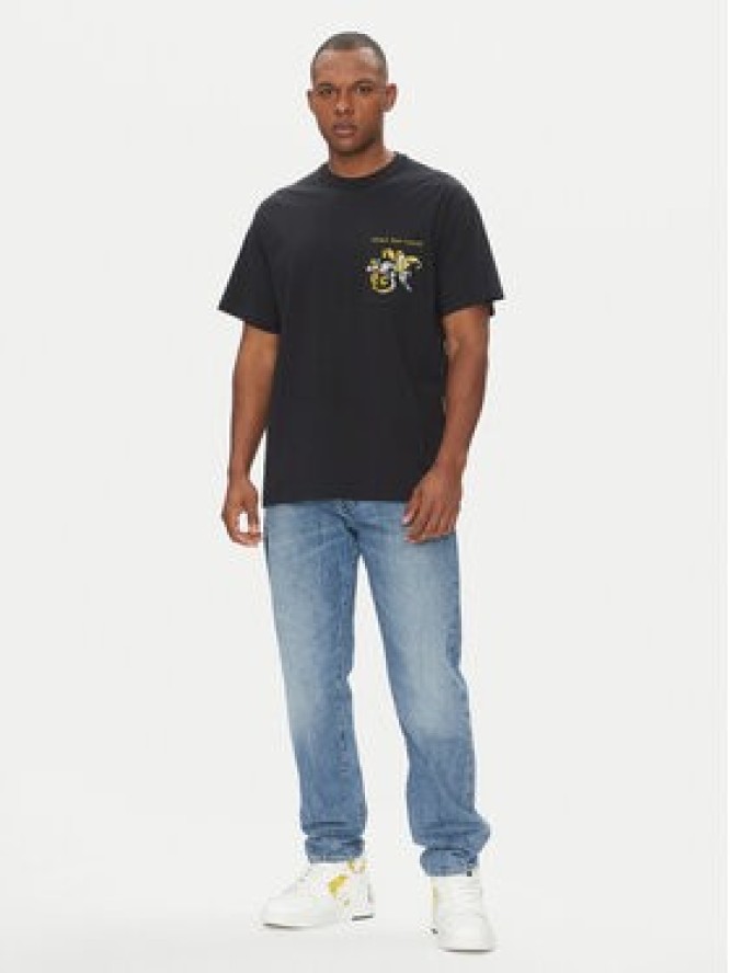 Versace Jeans Couture T-Shirt 78GAH6RB Czarny Regular Fit