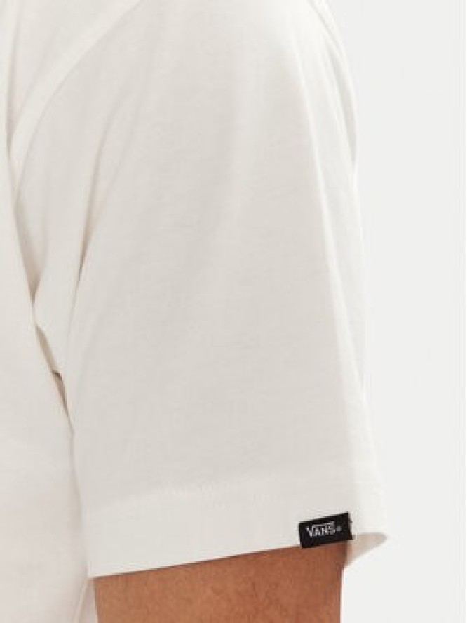 Vans T-Shirt Road Stop VN000M67 Écru Regular Fit