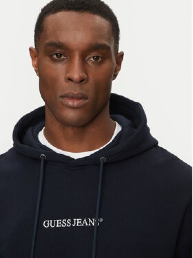 Guess Jeans Bluza M5RQ38 KCPR1 Granatowy Regular Fit