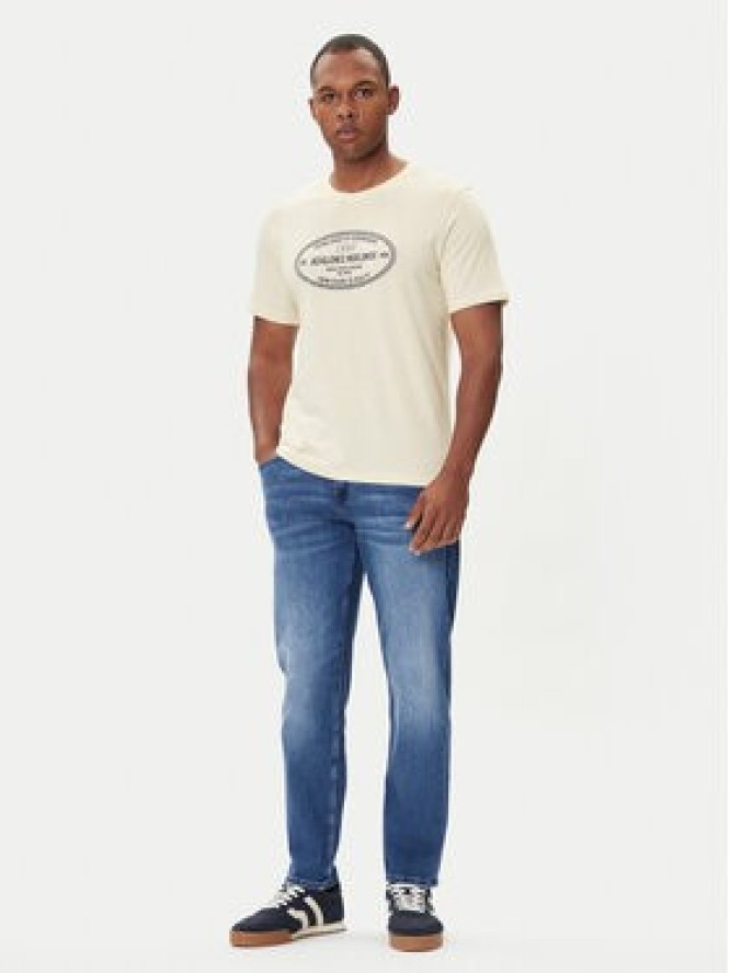 Jack & Jones T-Shirt York 12283800 Écru Relaxed Fit